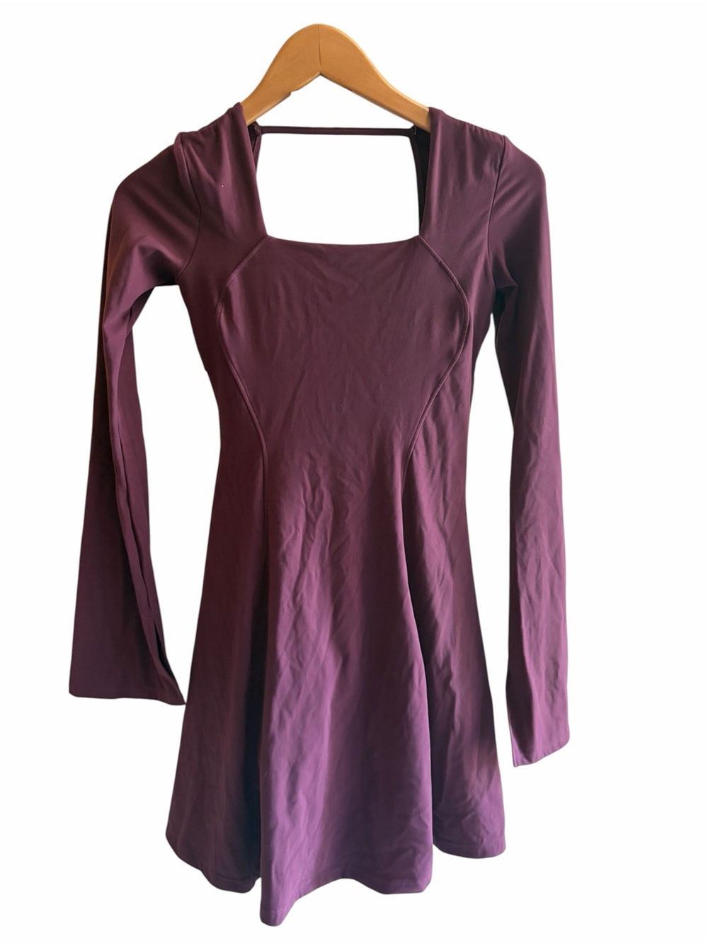 BUFFBUNNY COLLECTION Micro Poshknit Hourglass Dress in Wine - Picture 3 of 9